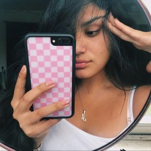 Wildflower Pink Checkered Case